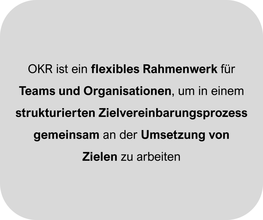 Eine Definition von OKR